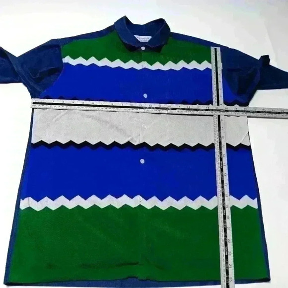 Tomorrowland 💯 cotton  short sleeve button down shirt. Men's size M - Picture 2 of 5